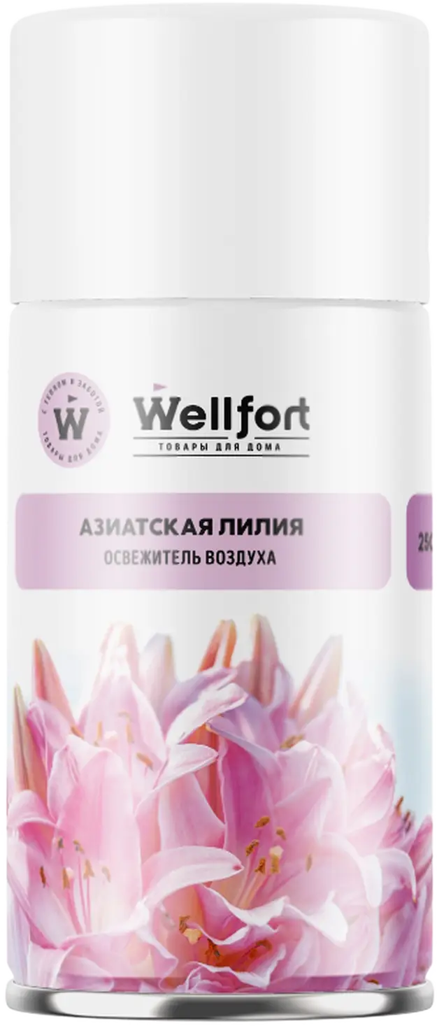 Освежитель воздуха Wellfort автомобильный Азиатская лилия/Белый грейпфрут/Лепестки жасмина и ванили 250мл в ассортименте