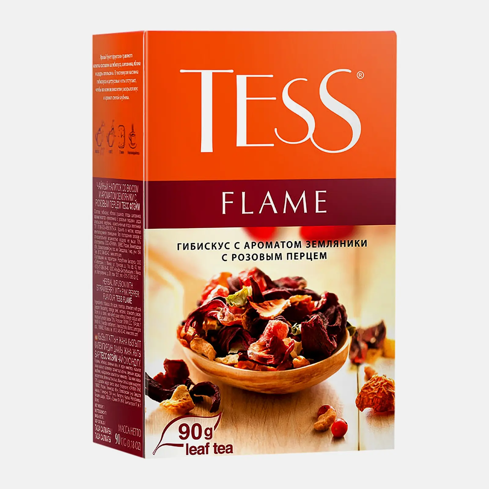 Чайный напиток Tess Flame гибискус-земляника-розовый перец 90г - фото 2 Чайный напиток Tess Flame гибискус-земляника-розовый перец 90г - фото 2