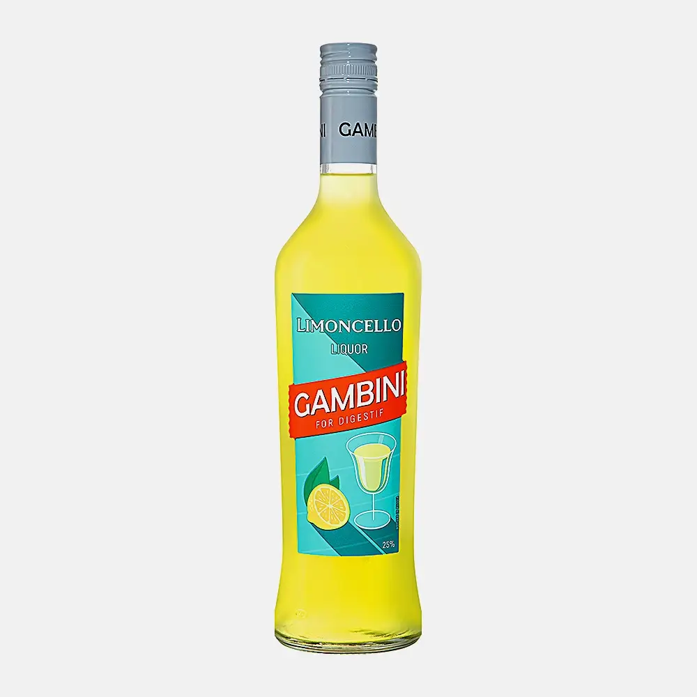 Ликер эмульсионный Gambini Limoncello 25% 700мл Ликер эмульсионный Gambini Limoncello 25% 700мл