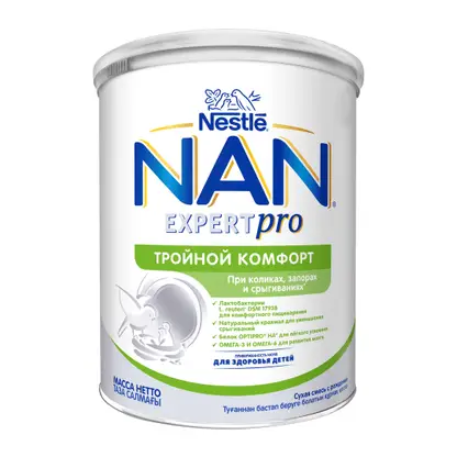 Изображение товара Смесь Nan Expert Pro Тройной комфорт Сухая молочная с 0 месяцев 800г