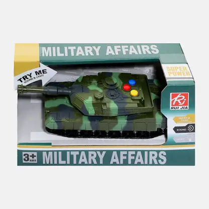 Игрушка Танк 1:32 Фрикционный свет звук HW20051723