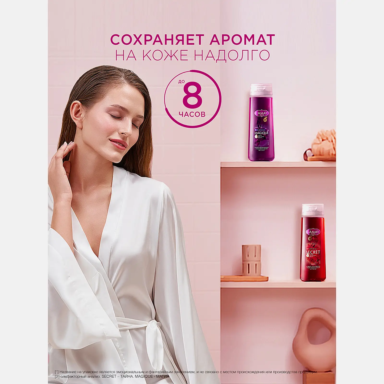 Подарочный набор гелей для душа Camay 2шт*250мл в ассортименте