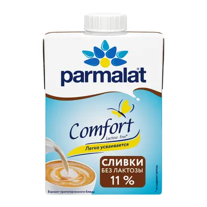 Изображение товара Сливки Parmalat стерилизованные безлактозные 11% 500г