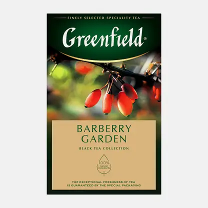 Чай чёрный Greenfield Barberry Garden листовой барбарис 100г