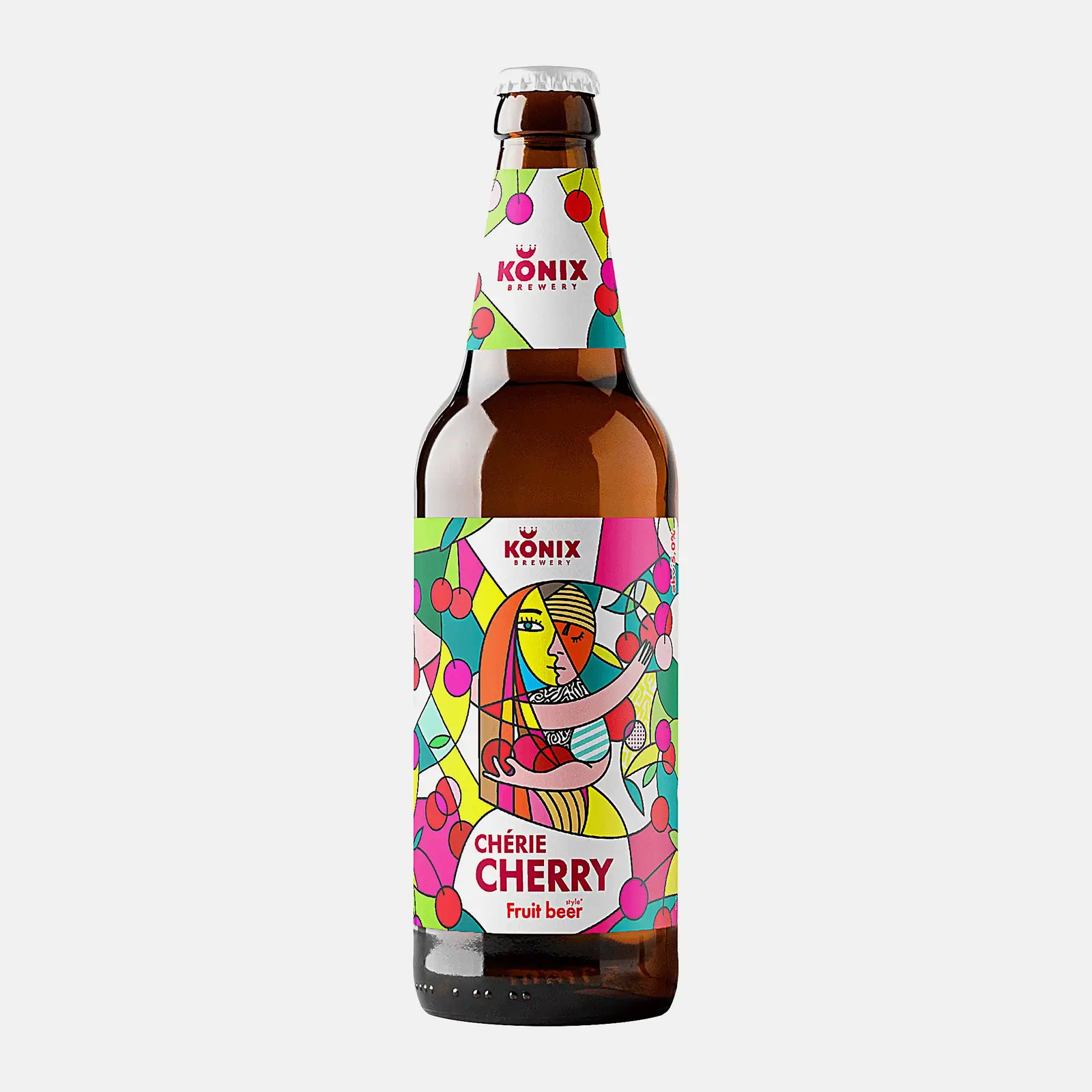 Пивной напиток Konix Cherie Cherry фильтрованный 5% 450мл Пивной напиток Konix Cherie Cherry фильтрованный 5% 450мл