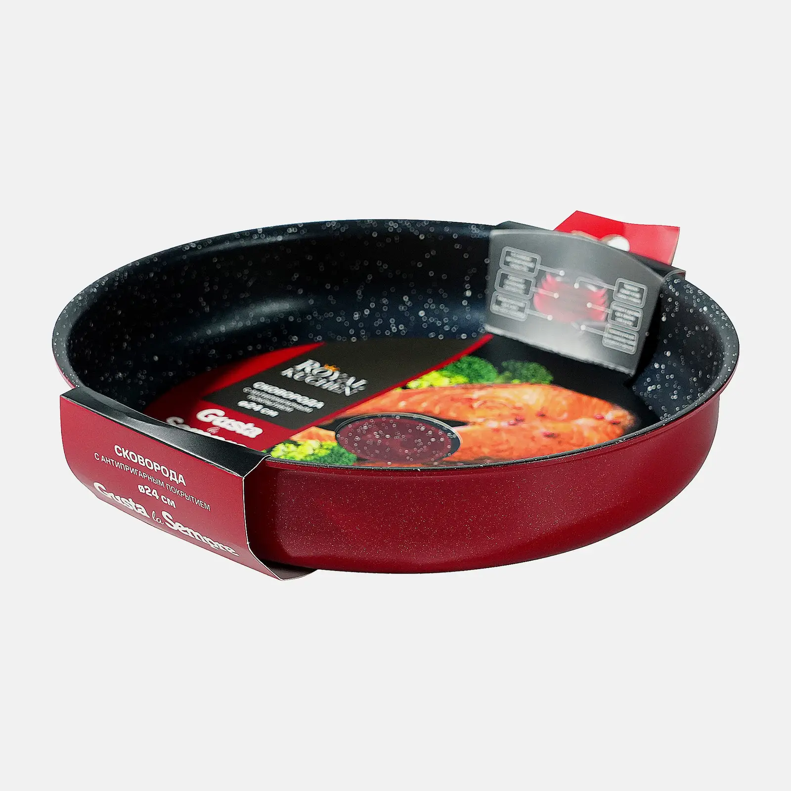 Сковорода Royal Kuchen индукция кованый алюминий антипригарная 24см