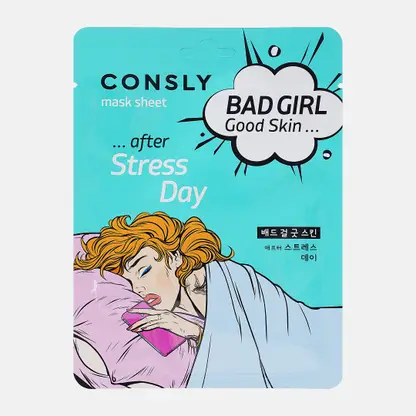 Маска для лица Consly Bad Girl Good Skin Тканевая после тяжелого дня