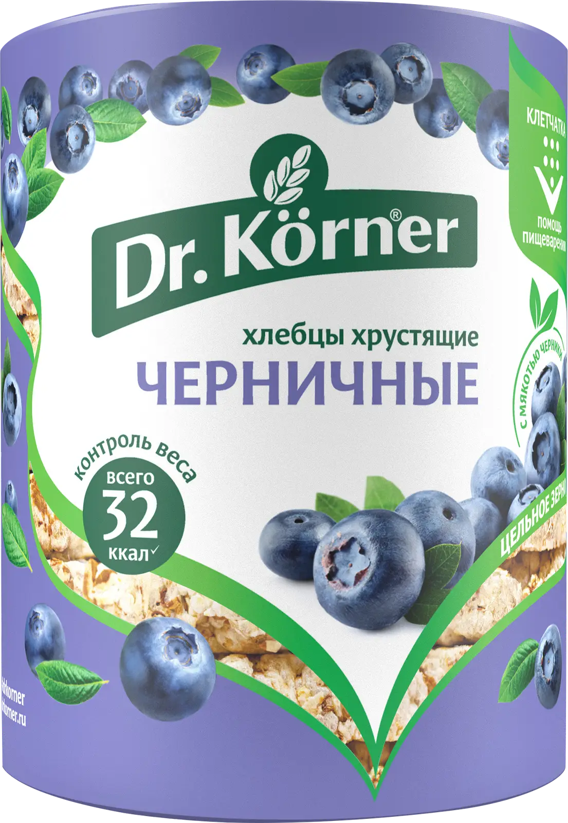 Хлебцы Dr.Korner злаковый коктейль черничные 100г — в каталоге на сайте  сети Магнит | Краснодар