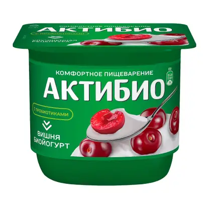 Изображение товара Биойогурт Актибио вишня 2.9% 130г