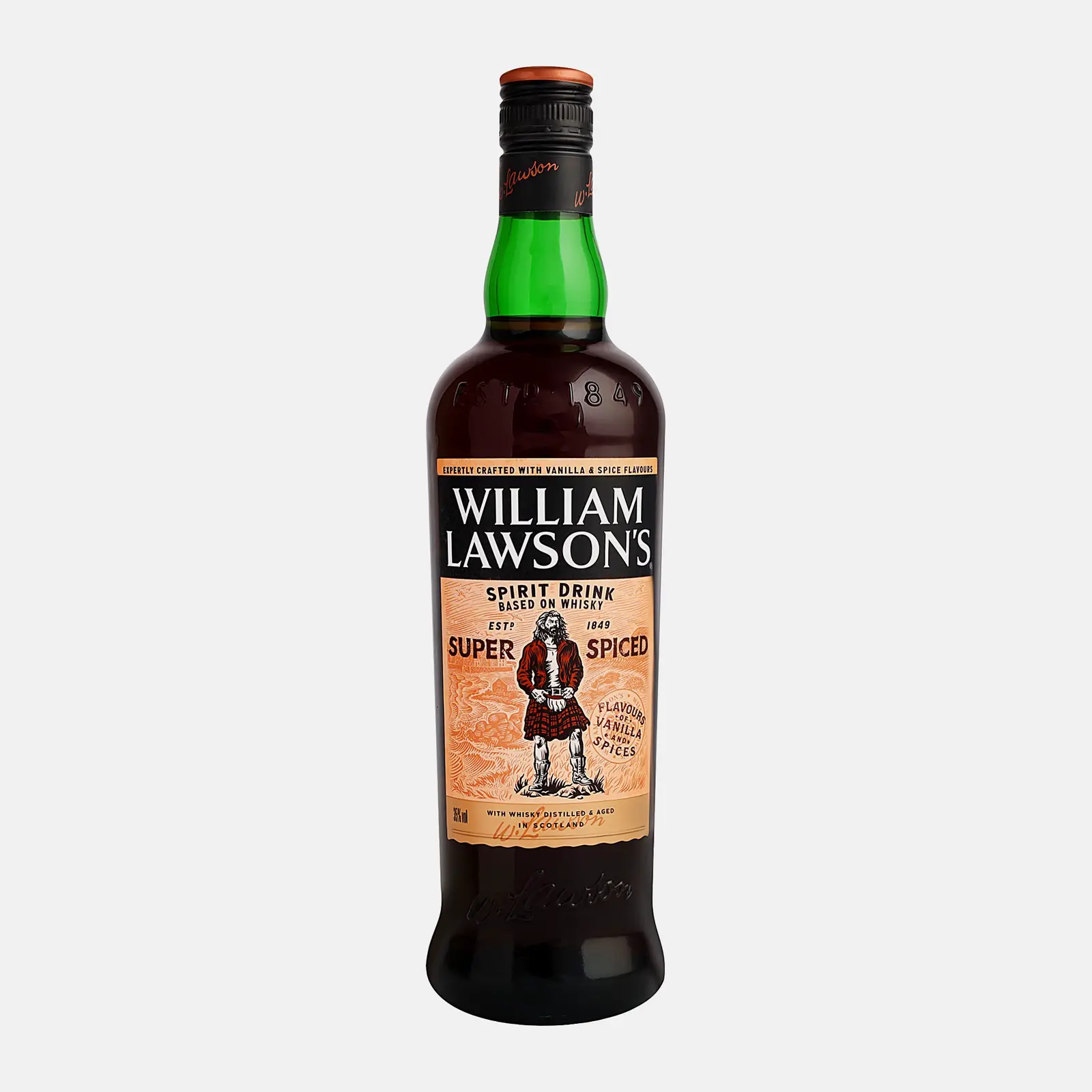 Изображение товара William Lawsons Super Spiced 35% 0 7 л виски с пряными нотами ванили корицы