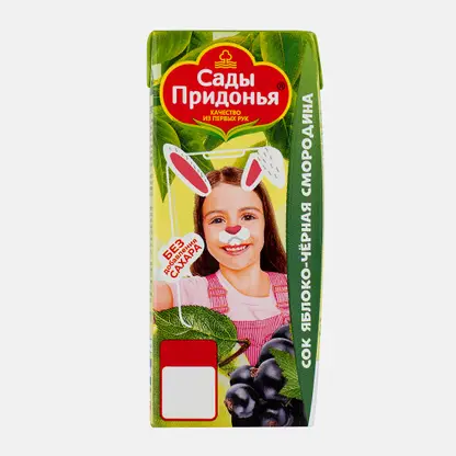 Сок Сады придонья Яблоко Черная смородина 200мл