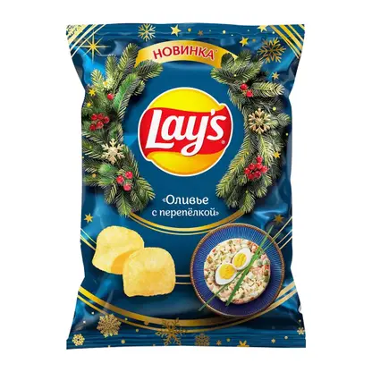 Изображение товара Чипсы Оливье с перепелкой Lays 103г