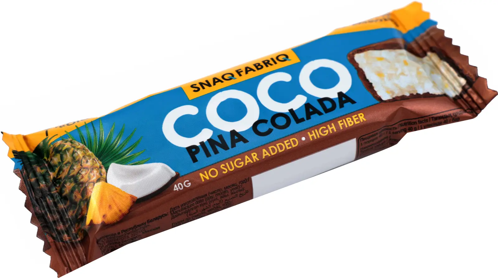 Батончик Snaq Fabriq Coco Ананас глазированный 40г