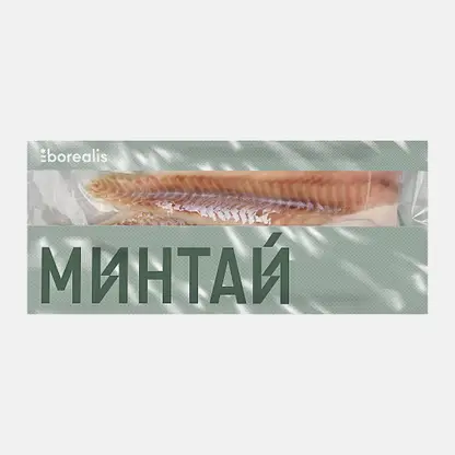 Минтай Borealis филе без кожи замороженное 650г