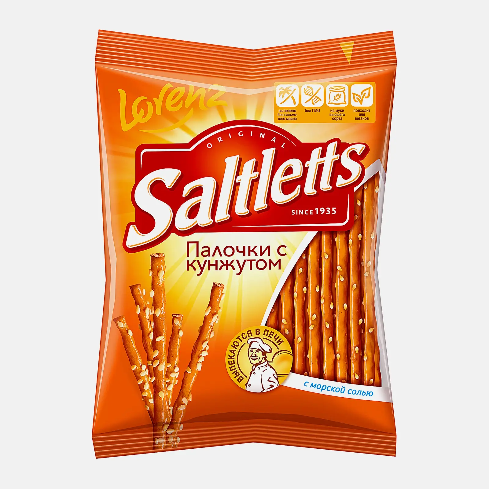 Палочки с кунжутом Saltletts 60г Палочки с кунжутом Saltletts 60г