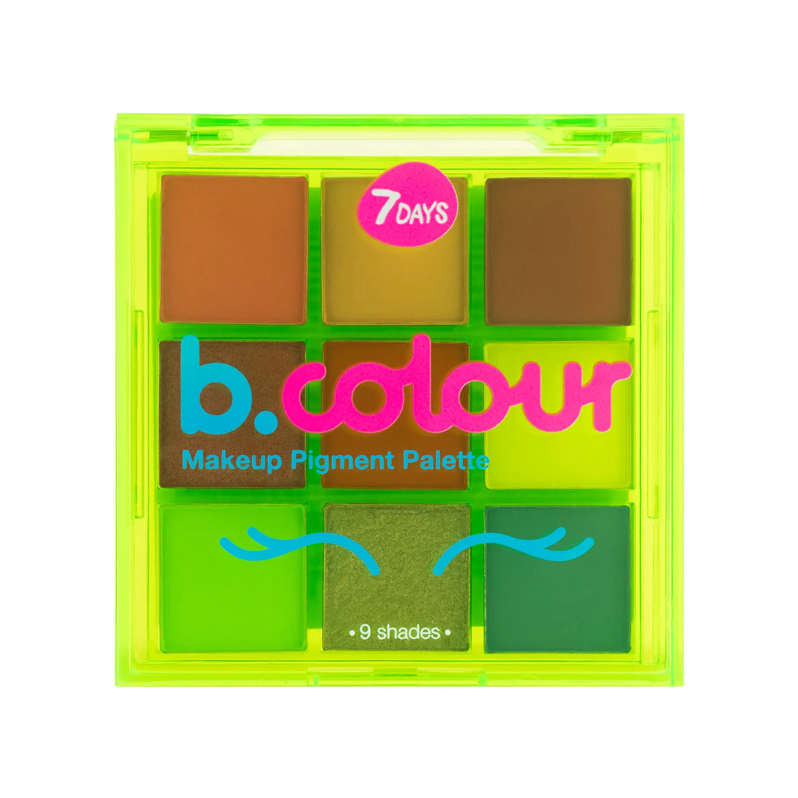 Палетка пигментов для макияжа 7 Days B.Colour тон 02