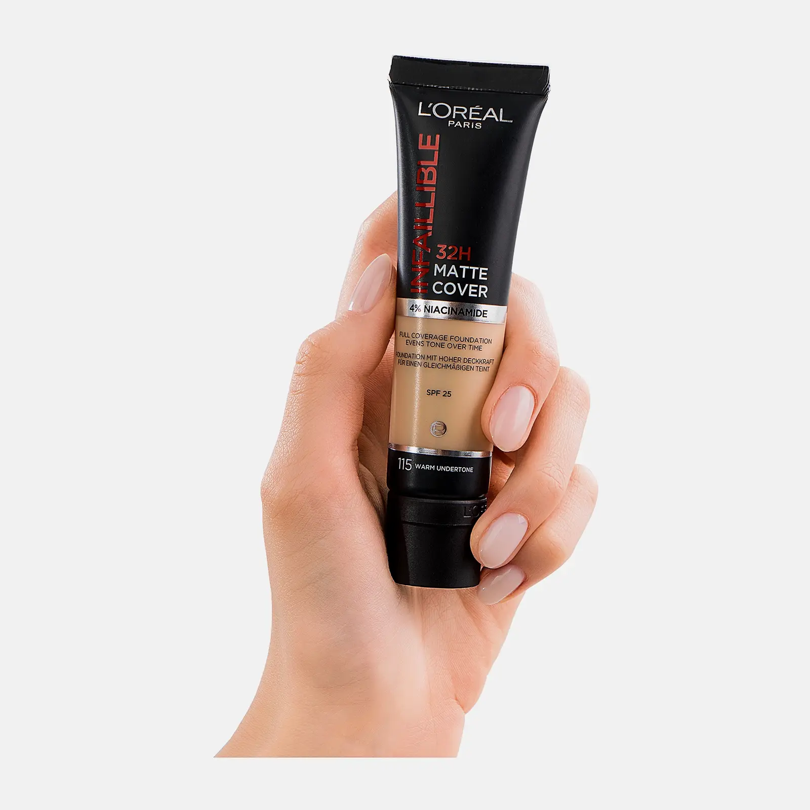 Тональный крем L’Oréal Paris Infaillible ультраматирующий стойкий 32ч Матовое покрытие тон 115