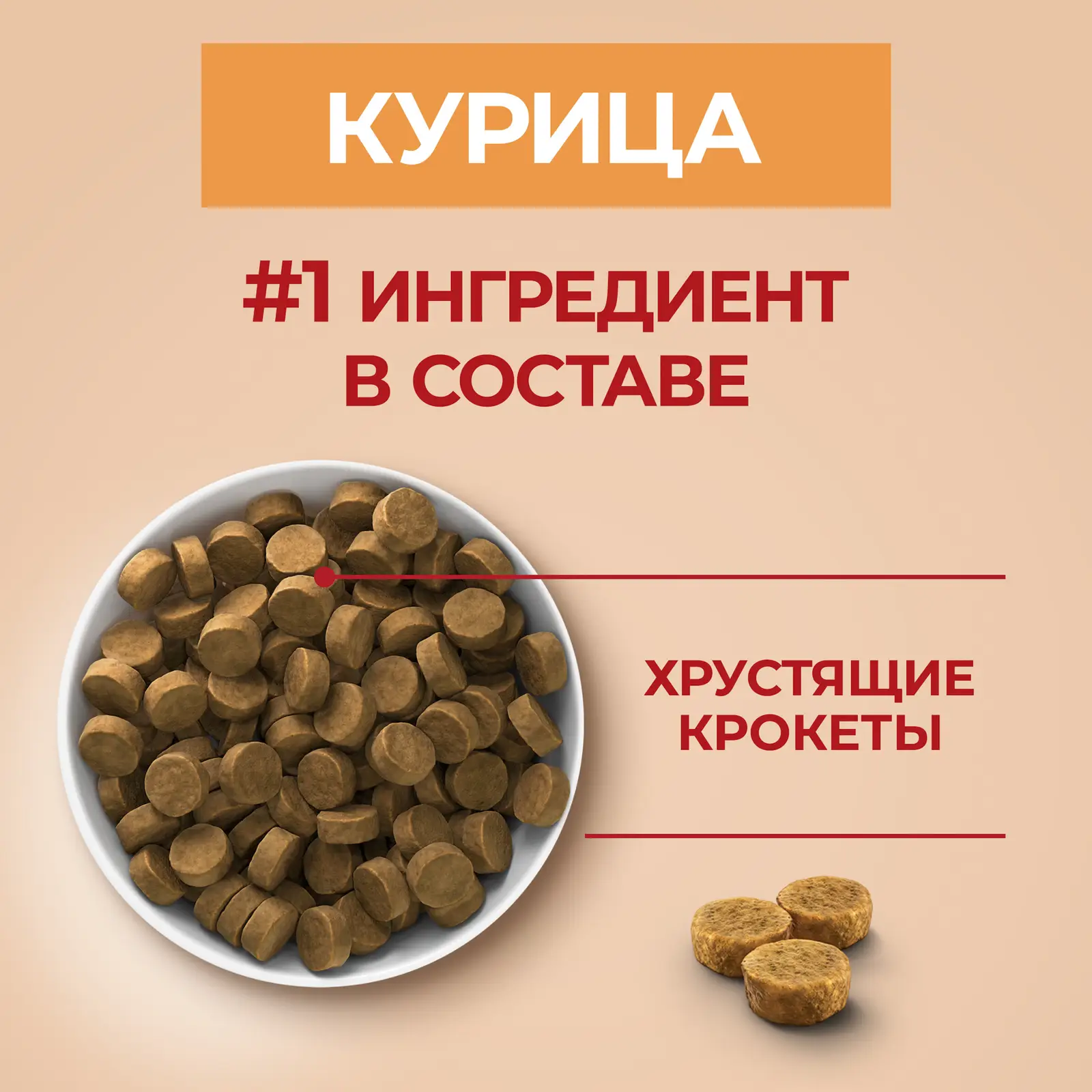 Сухой корм для щенков Purina One с курицей и рисом 700г
