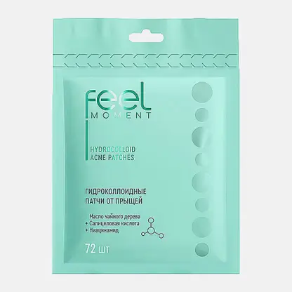 Гидроколлоидные патчи от прыщей Feel Moment 72шт