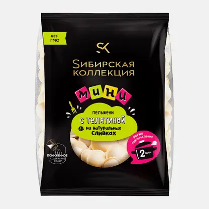 Пельмени мини Sибирская коллекция говядина свина телятина 400г