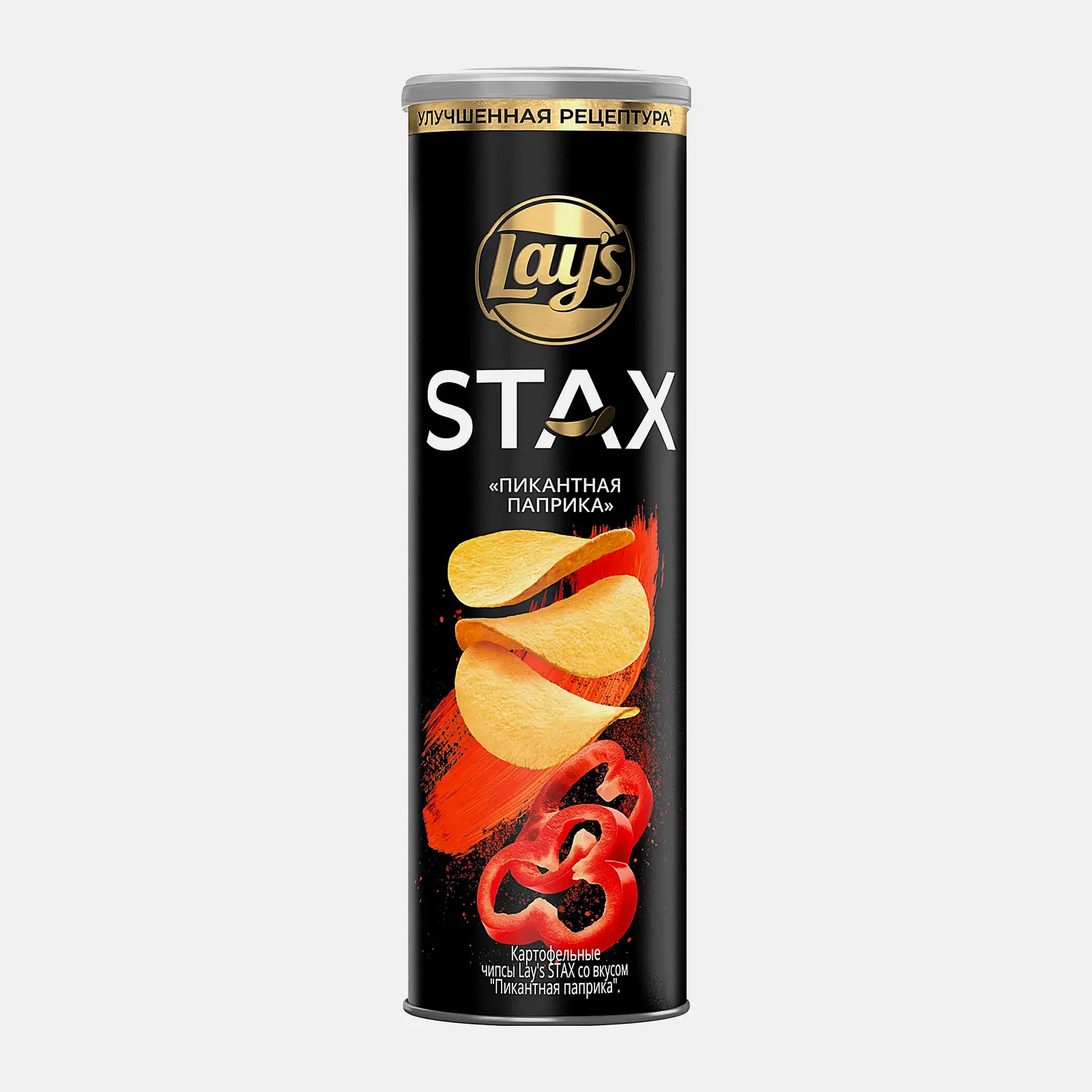 Чипсы со вкусом Пикантная паприка Lays Stax 140г Чипсы со вкусом Пикантная паприка Lays Stax 140г