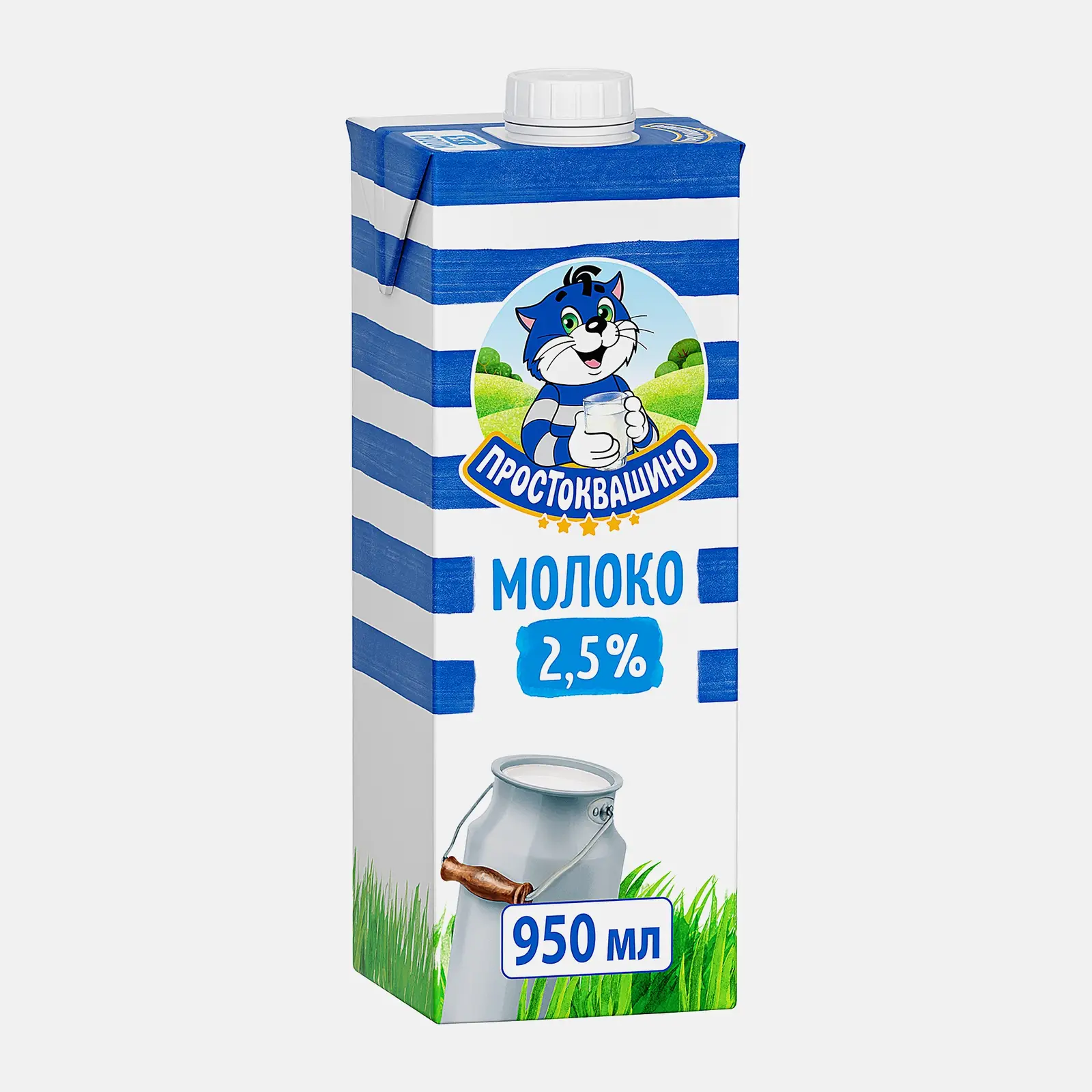 Молоко Простоквашино ультрапастеризованное 2.5% 950мл