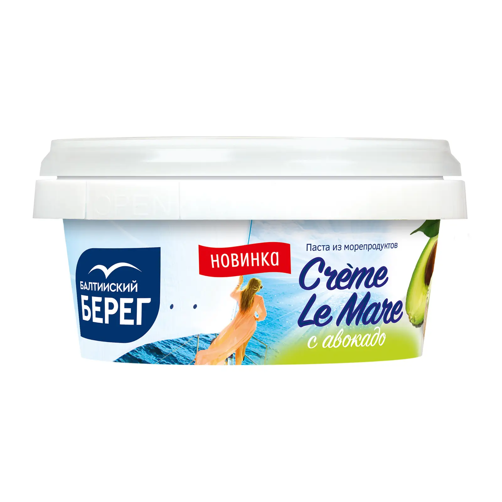 Изображение товара Паста из морепродуктов Creme Le Mare с авокадо 150г натуральное блюдо для закуски