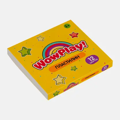 Пластилин Wow Play 12 цветов 180г