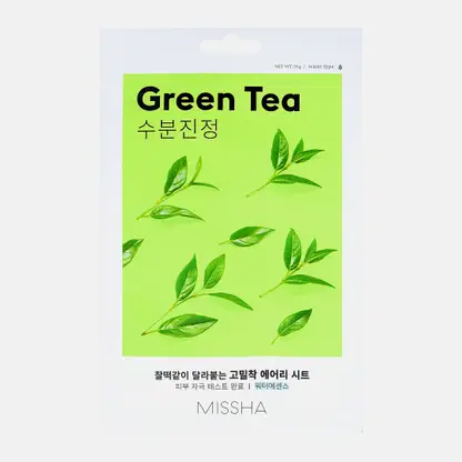 Маска для лица Missha Успокаивающая с экстрактом зеленого чая для сухой кожи 19г