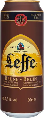 Пиво Leffe Brune темное фильтрованное 6.5% 500мл