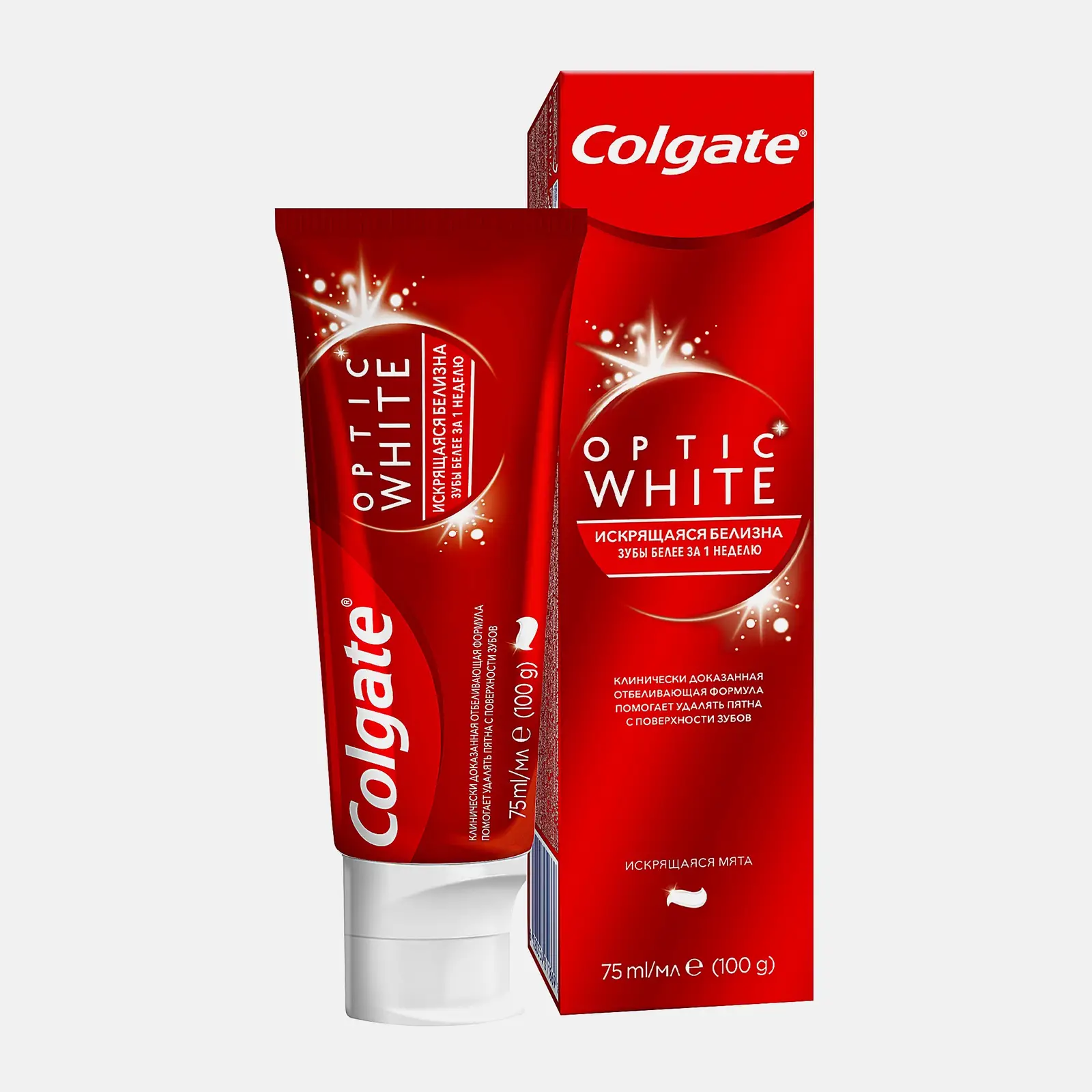 Изображение товара Зубная паста Colgate Optic White 75мл для отбеливания зубов