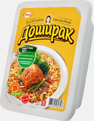 Лапша Доширак со вкусом кимчи 90г