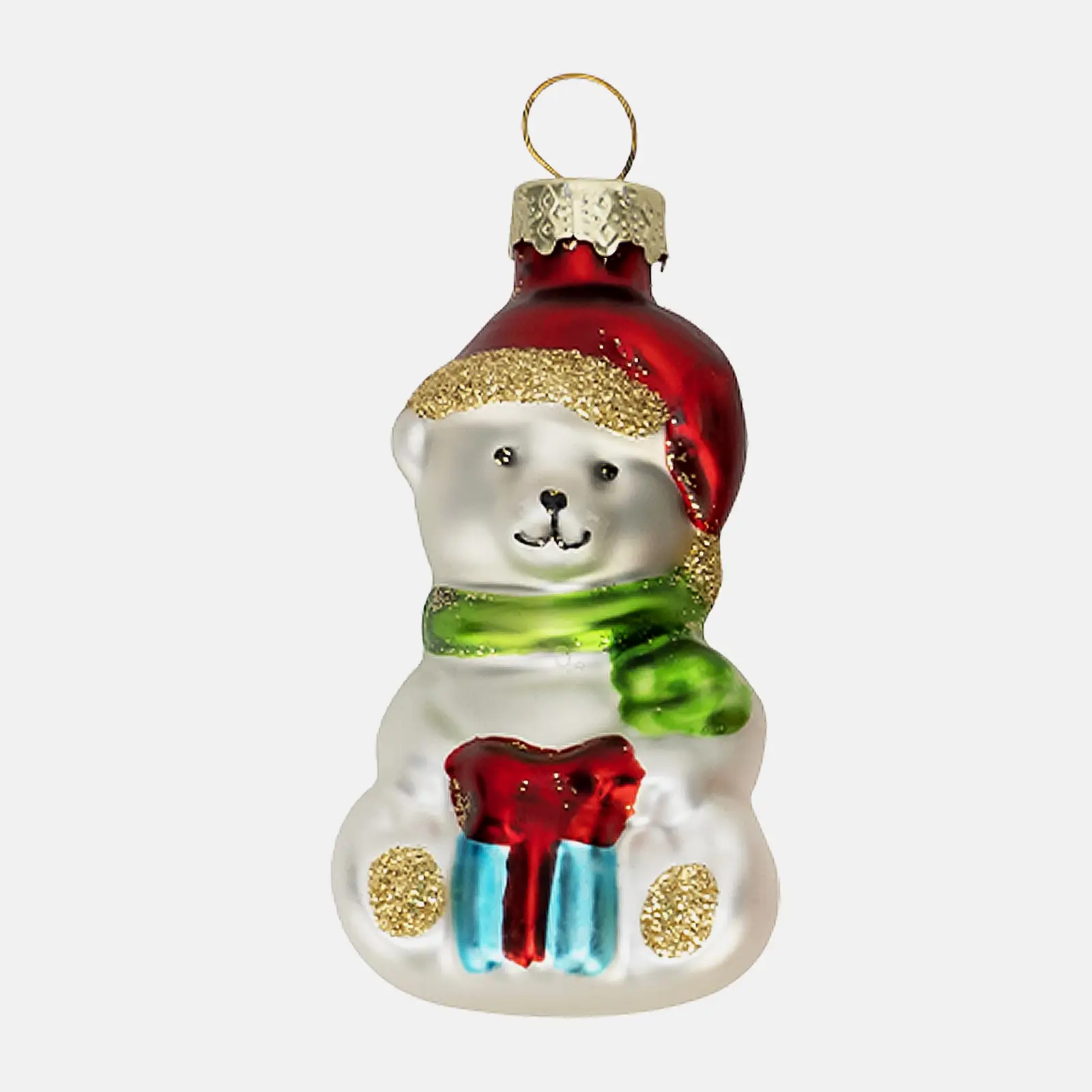 Украшения новогодние Персонажи 7-9см стекло в ассортименте