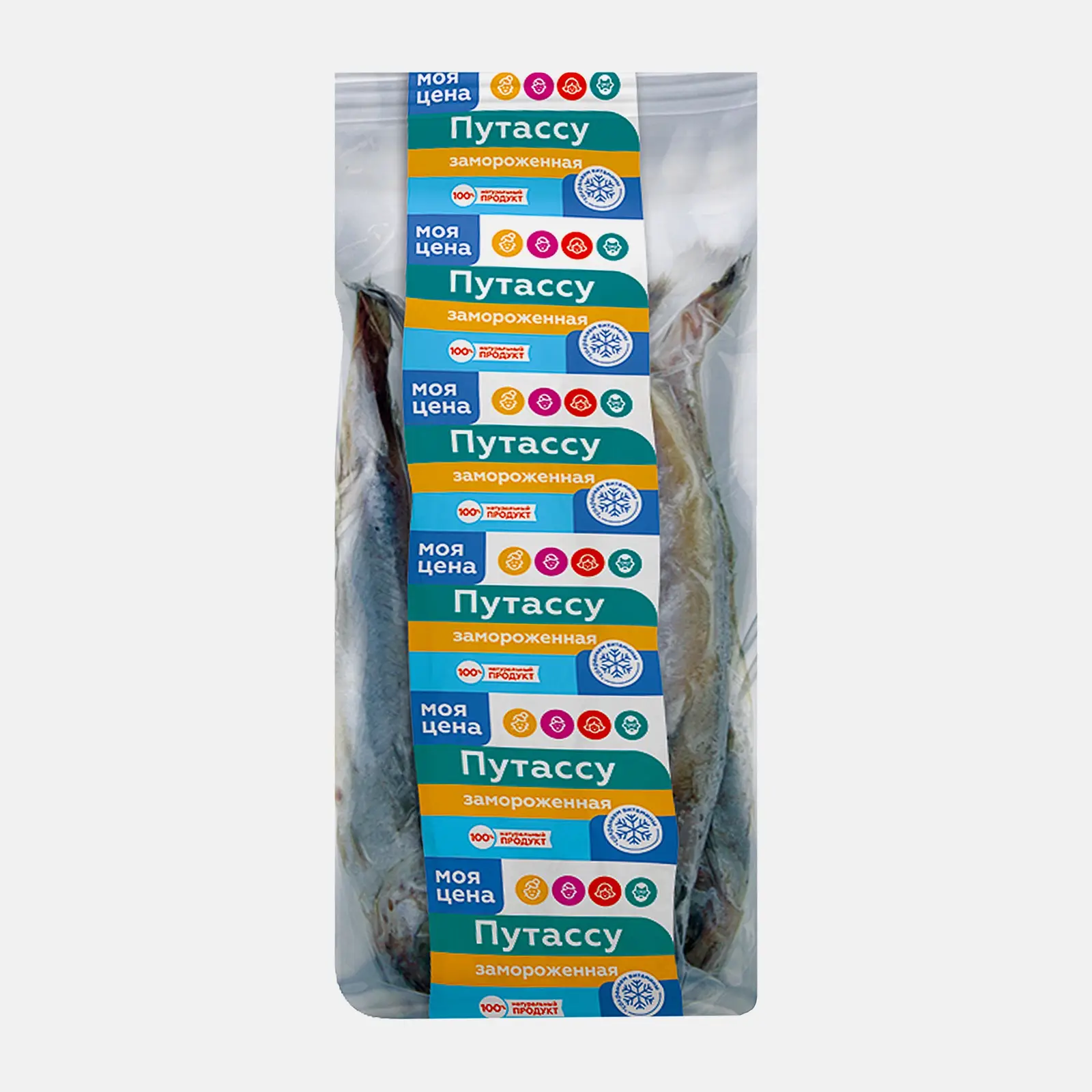 Изображение товара Путассу Моя цена неразделанная с головой 800 г свежая морская рыба