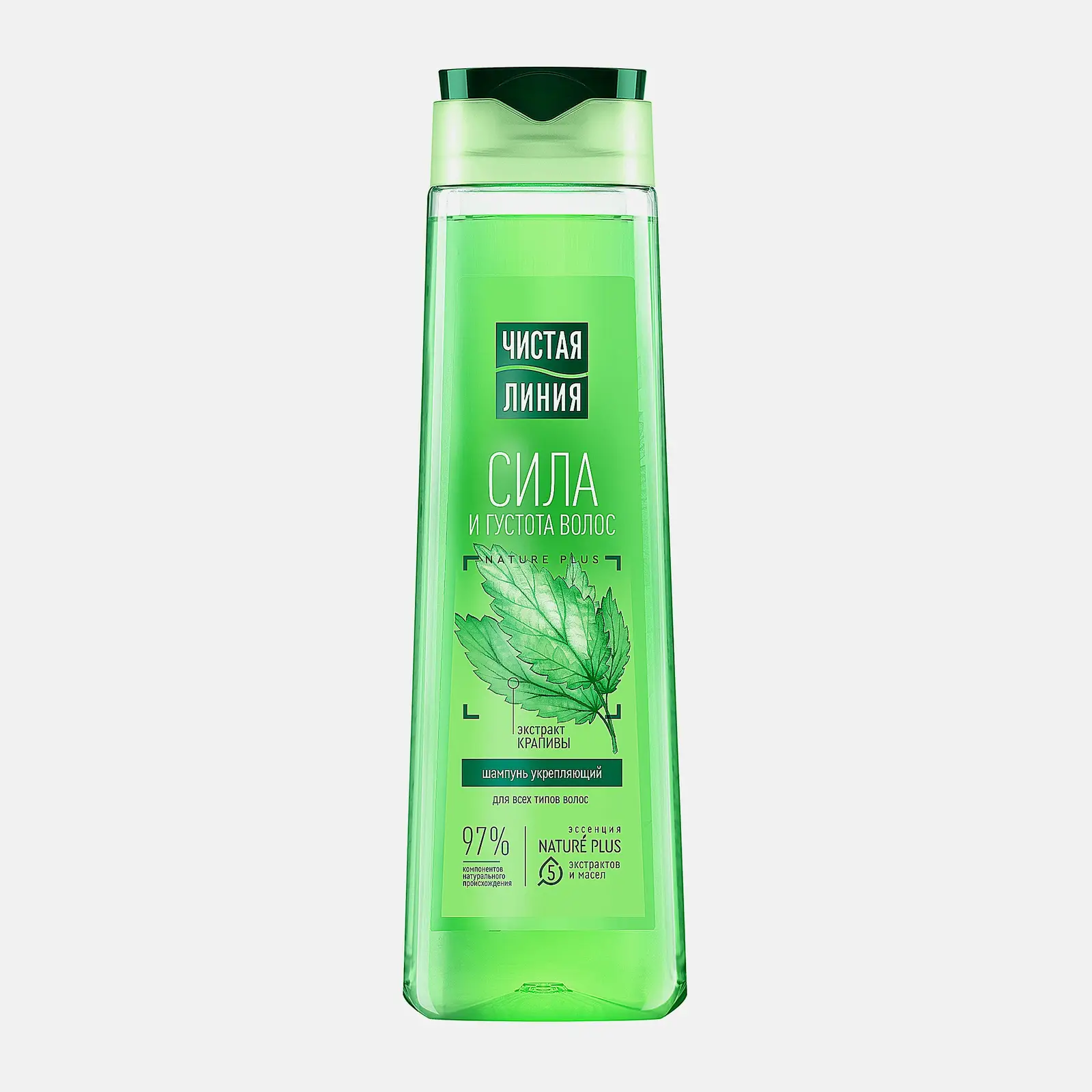 Изображение товара Укрепляющий шампунь для всех типов волос Сила и густота 400 мл Чистая Линия