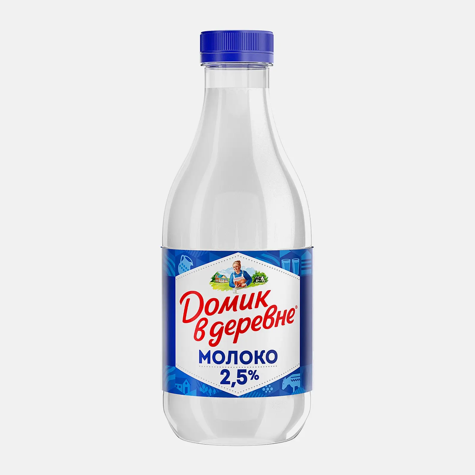 Изображение товара Молоко Домик в деревне пастеризованное 2.5% 930мл