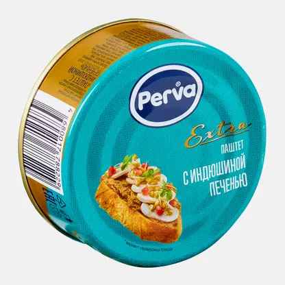 Паштет Perva Extra с индюшиной печенью 100г