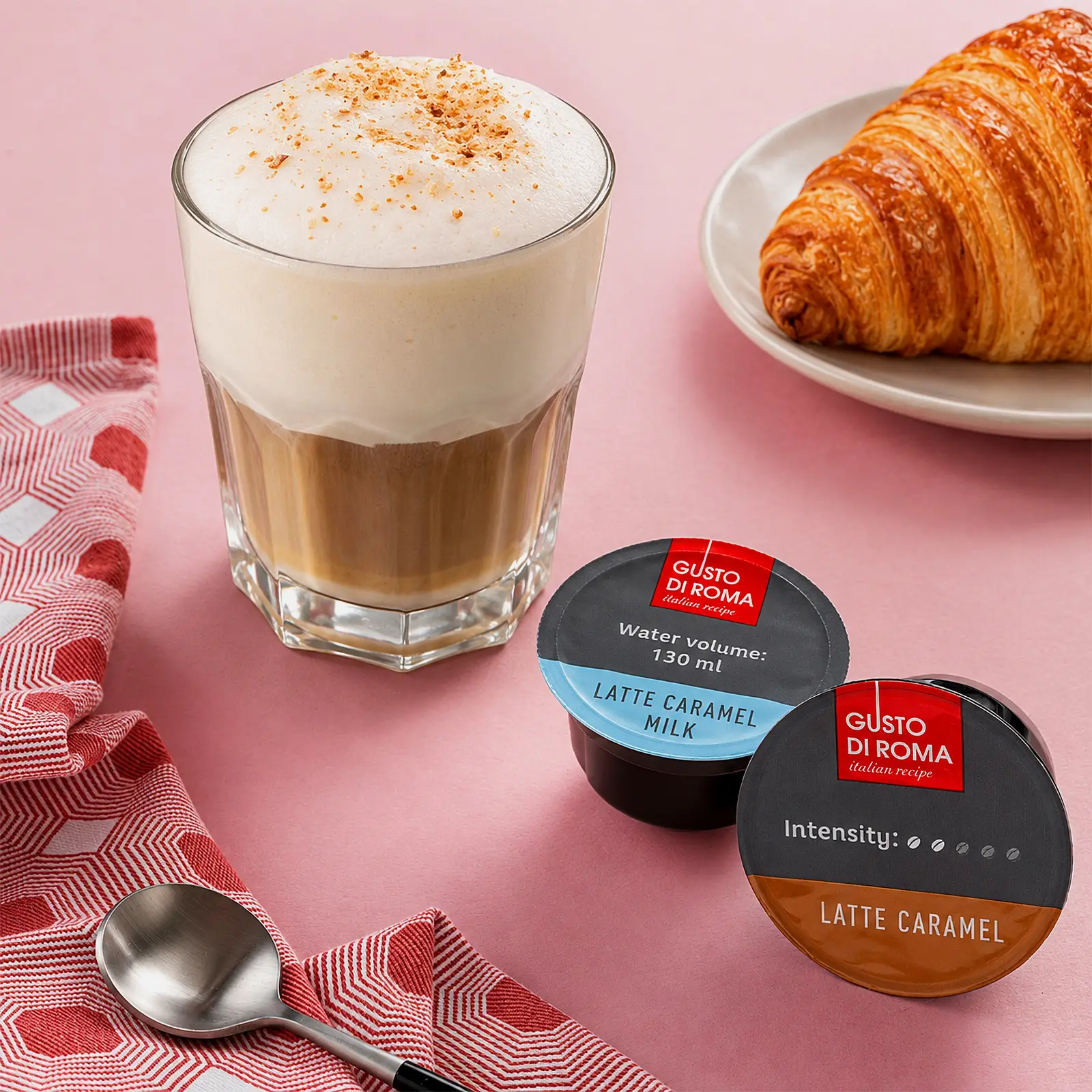 Кофе в капсулах Gusto Di Roma Латте карамель Dolce Gusto 16шт 144г