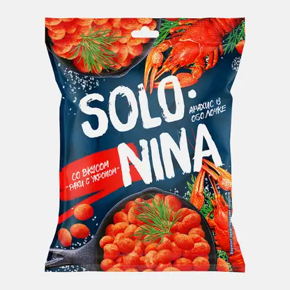 Арахис со вкусом раков и укропом Solonina 70г