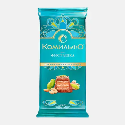 Шоколад со вкусом фисташек Комильфо 102г