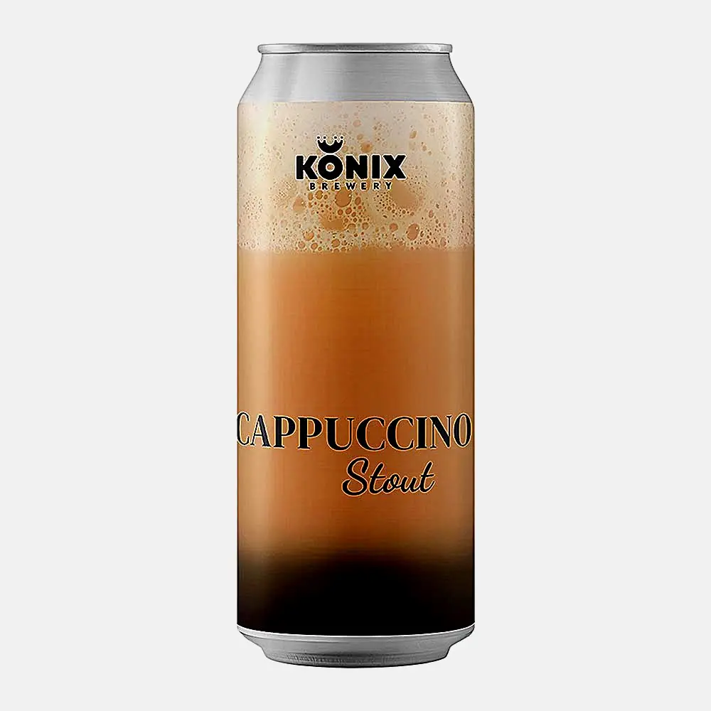 Пивной напиток Cappuccino Stout темный Konix 5% 450мл