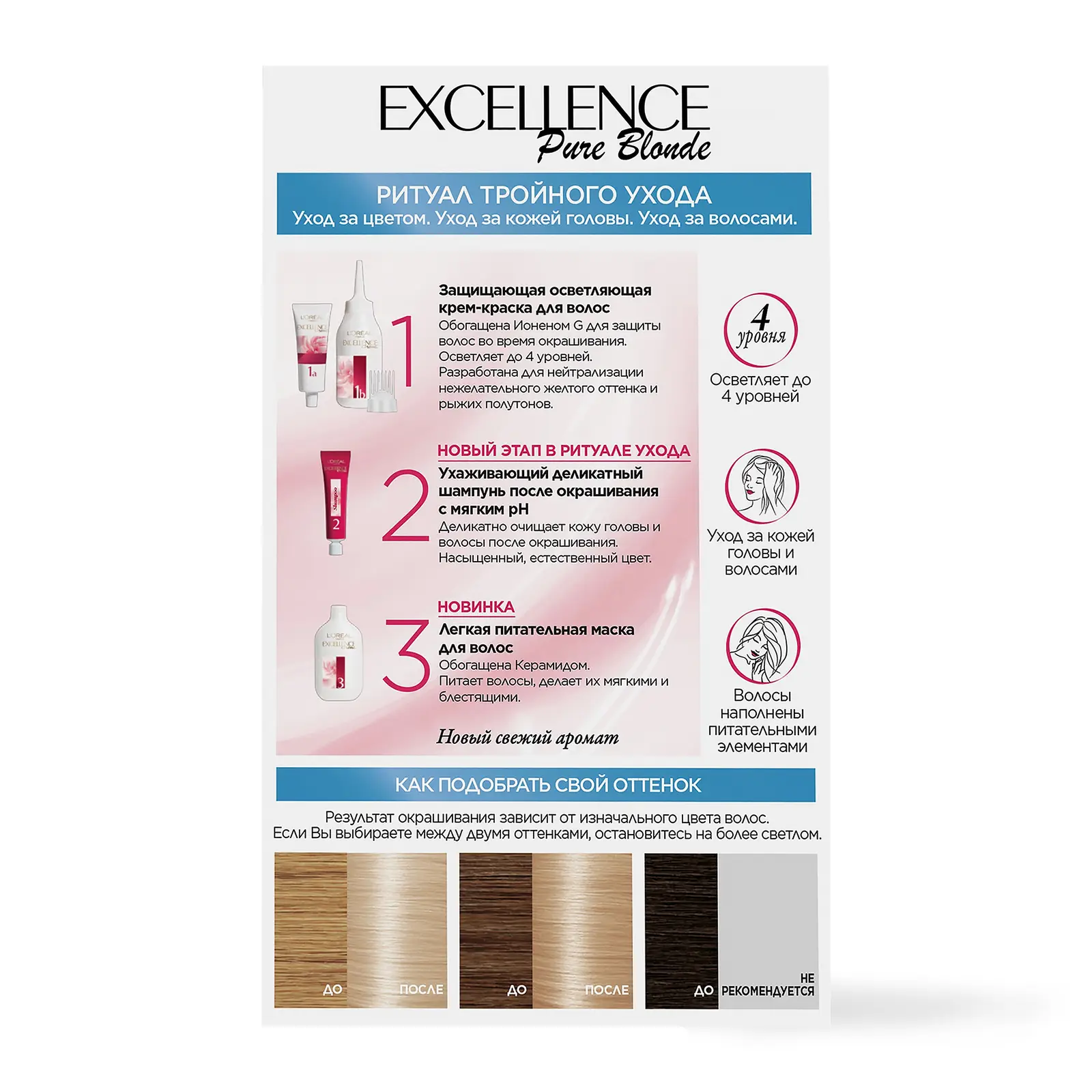 Стойкая крем-краска для волос L’Oréal Paris Excellence оттенок 01 Суперосветляющий русый натуральный