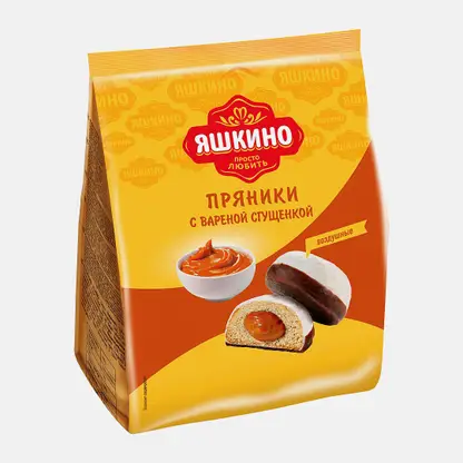 Пряники с вареной сгущенкой Яшкино 350г