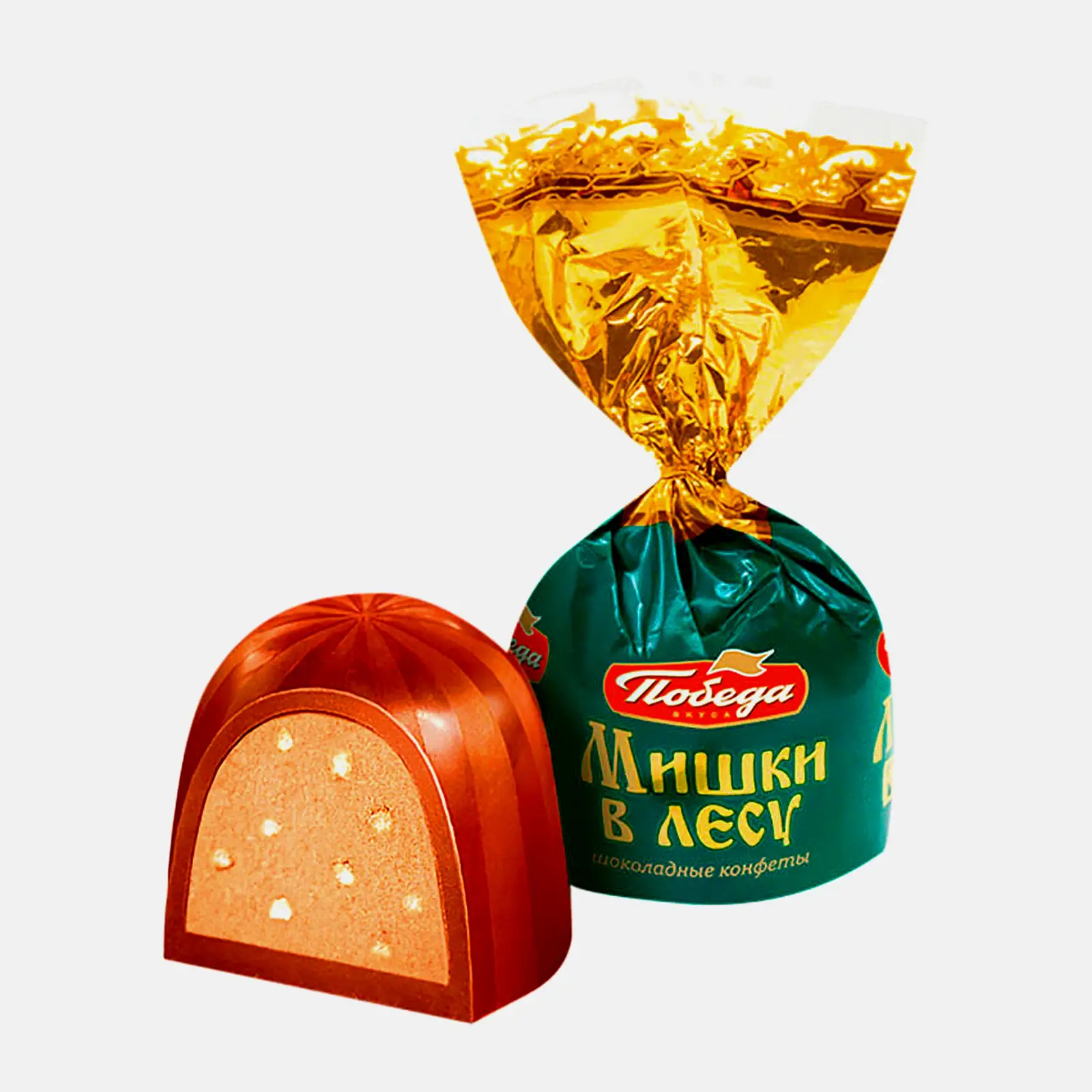 Изображение товара Шоколадные конфеты Мишки в Лесу 0.3 кг с вафельной крошкой и ароматизатором