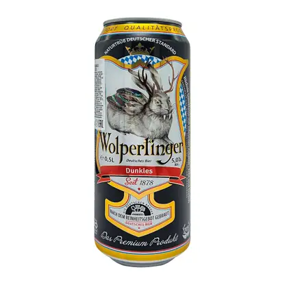 Темное пиво фильтрованное Wolpertinger Dunkles 5% 500мл