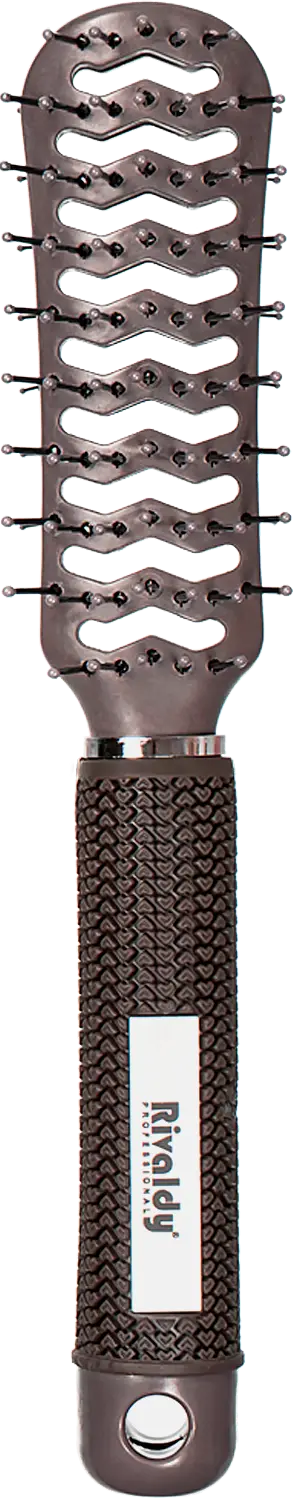 Расческа Магнат СМ6842 скелетная двухсторонняя brown 4.6*23*4.2см 78г