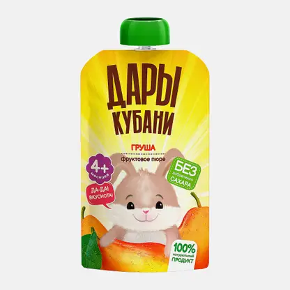 Пюре Дары Кубани груша с 4 месяцев 90г