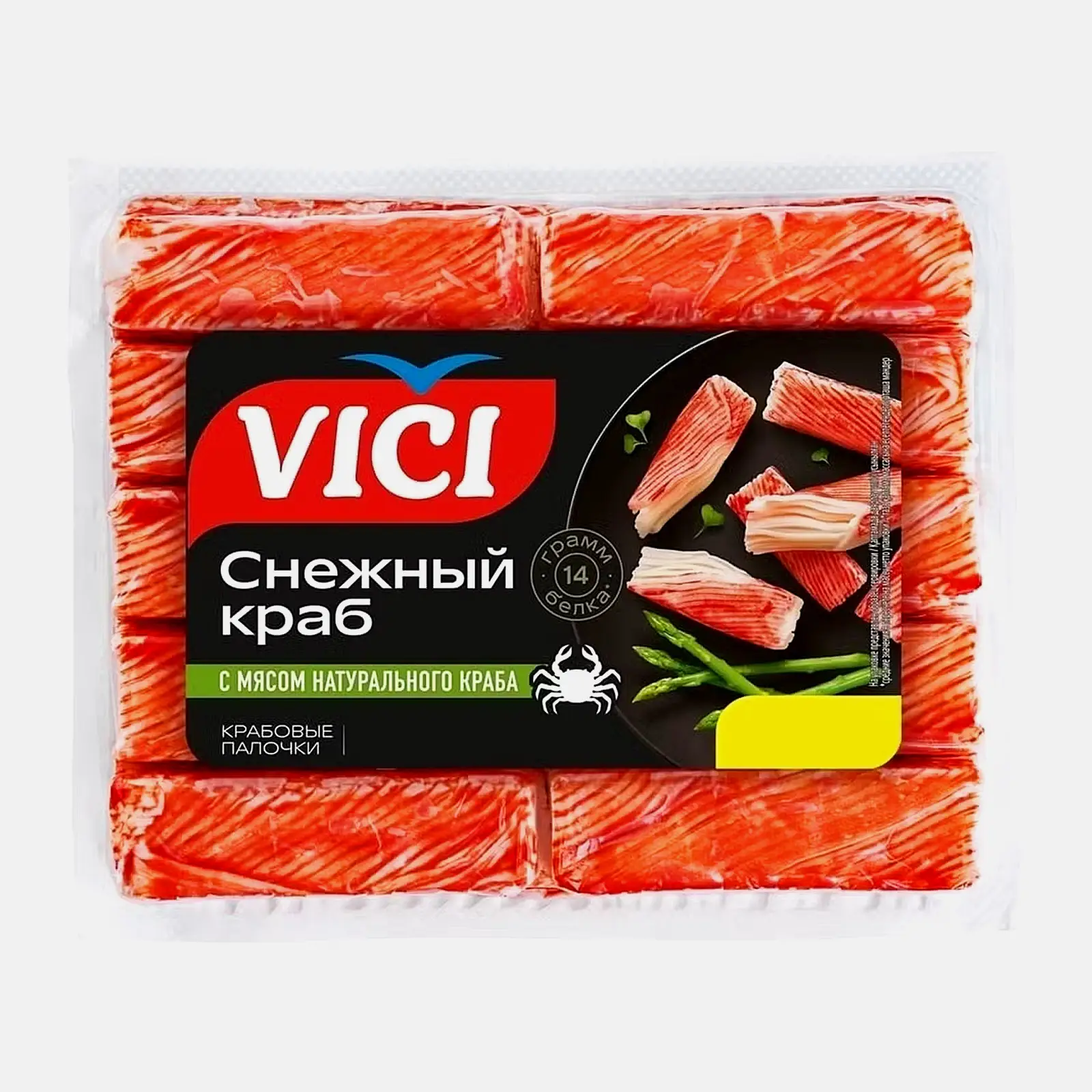 Крабовые палочки Vici с мясом натурального краба 170г