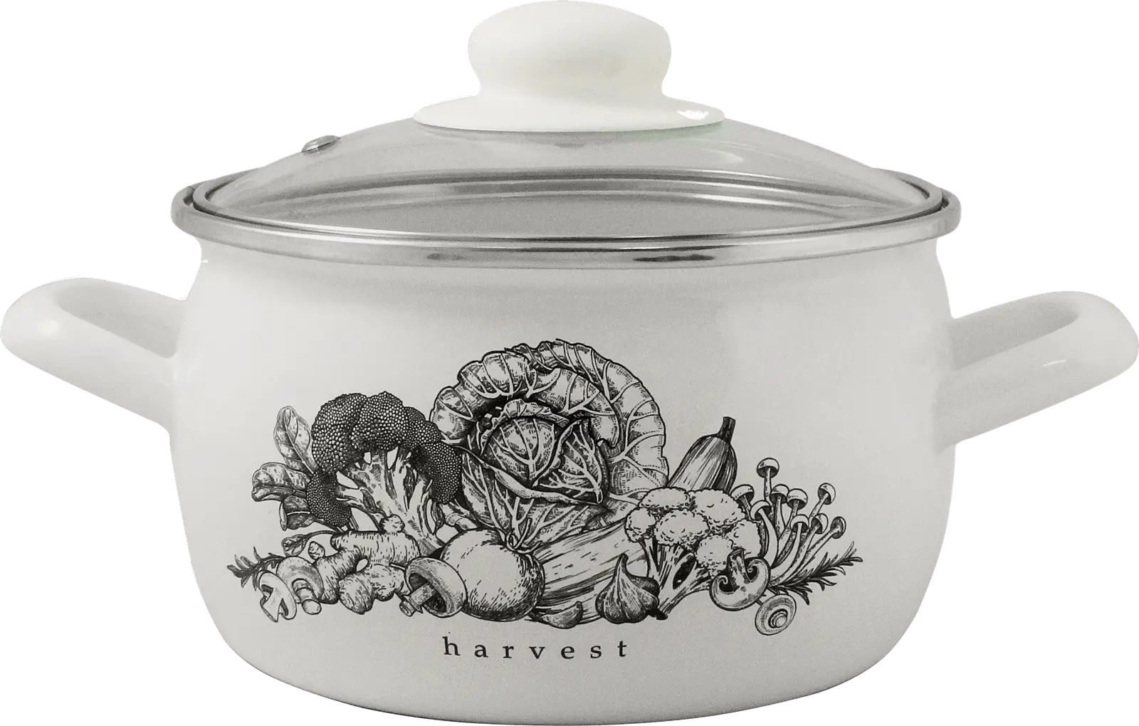 Кастрюля Harvest эмалированная 2л