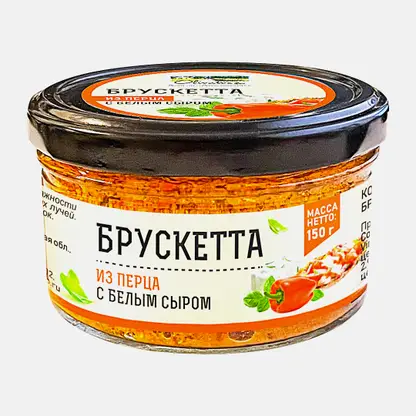 Брускетта из сладкого перца Olivateca с белым сыром 150г